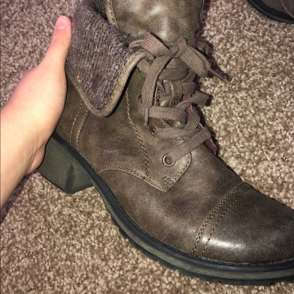brown ankle booties